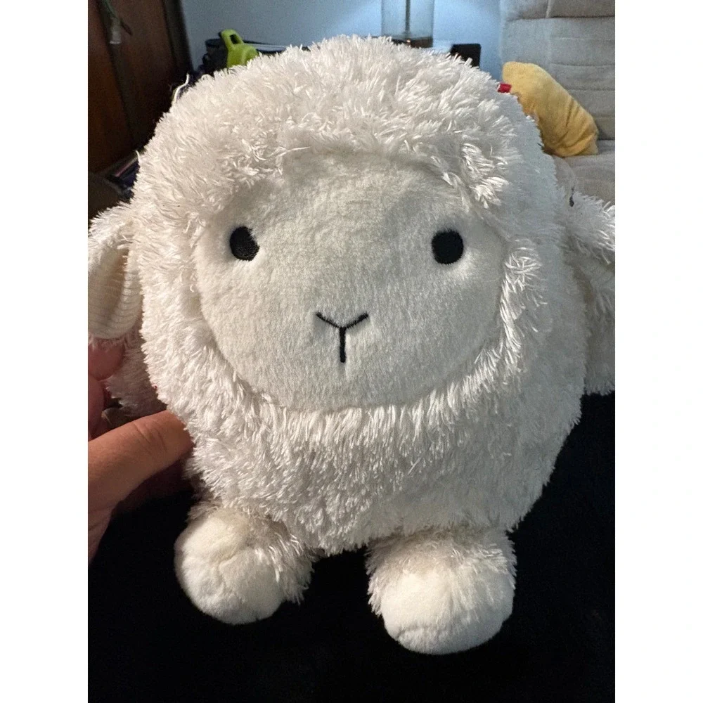 Pillowfort Mini Weighted Plush Lamb Figural Pillow White Sheep Target